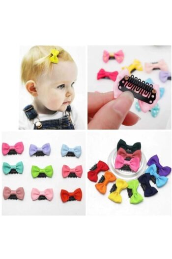 I LOVE IT Lily Bow 6-Piece Snap Clip Baby Hairpin Hairless Baby Hair Clip Newborn Clip