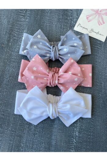 pempem bandana Girl Baby 3-Piece Large Bow Bandana