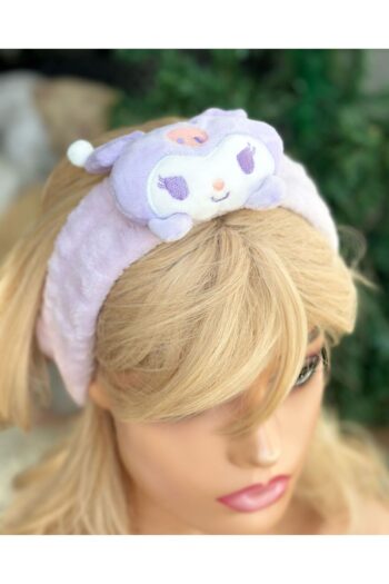 QUEEN AKSESUAR Plush Hello Kitty Kuromi Toy Baby Child Women Makeup Bandana Hair Band Elastic Purple Lilac