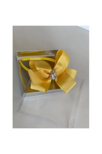 QUEEN AKSESUAR Yellow Crystal Stone Crown for Mother and Daughter Gift for Henna Wedding