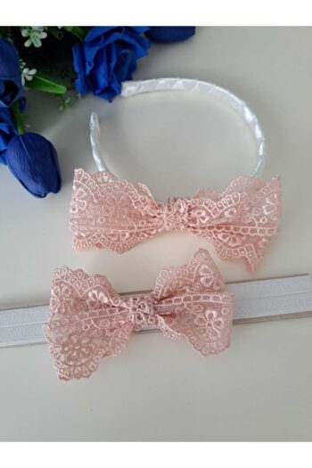 Stilmini Salmon Pink Mother and Baby Crown, Newborn Crown, Baby Girl Hair Band