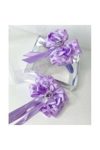 QUEEN AKSESUAR Lilac 2-Piece Crystal Stone Crown and Hair Clip Set for Mother and Daughter Gift