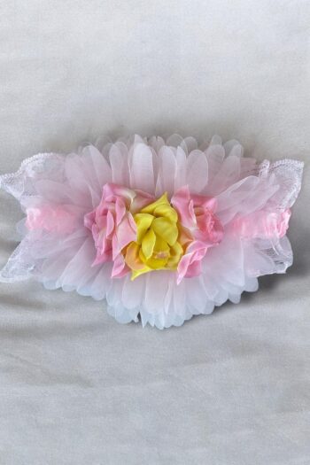 Pink Floral Figure Hair Band for Kids/Babies