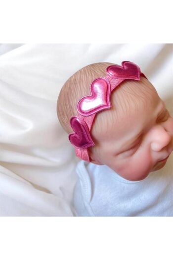 The Cloudish Shop Handmade Baby Hair Band Bandana Pink Red Heart 2-Pack
