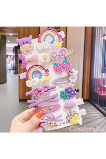 Cinderella 14-Piece Purple & Lilac Children's Hair Clip Set - Model-3 Girls' Hair Accessories