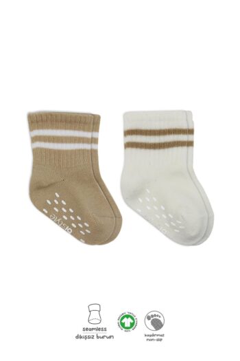 Bistyle Organic Baby Girl Boy Children's 2-Pack Non-Slip Ribbed Sock