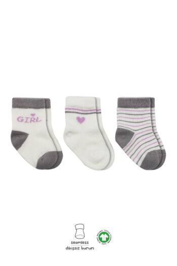 Bistyle Organic Seamless 3-Pack Boy and Girl Cotton Socket Baby Socks 0-3 Months