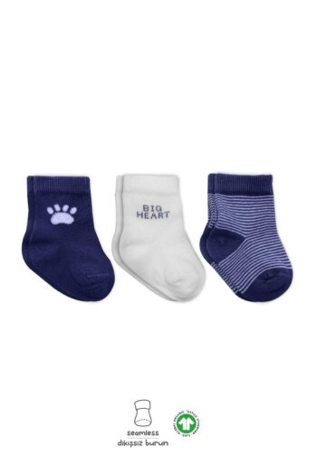 Bistyle Bistil Organic Seamless 3-Pack Cotton Baby Socks 0-3 Months