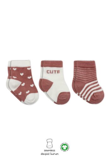Bistyle Organic Seamless 3-Pack Cute Stars Cotton Baby Socks 0-3 Months