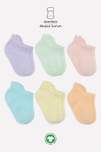Bistyle Bistil Organic 6-Pack Baby Sneakers Socks for Girls and Boys