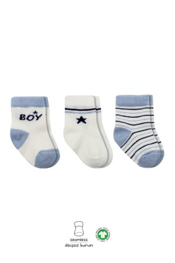 Bistyle Organic Seamless 3-Pack Boy and Girl Cotton Baby Socks 0-3 Months
