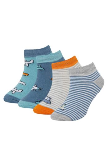 Men's Baby Non-Slip Sole 4-Pack Cotton Socks