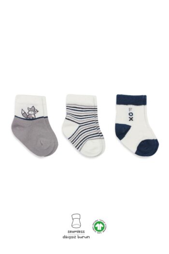 Bistyle Bistil Organic Seamless 3-Pack Fox Cotton Baby Socks 0-3 Months