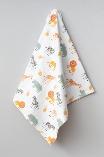 Bebitof Cute Animal Pattern Organic Double Layer Fleece Baby Blanket