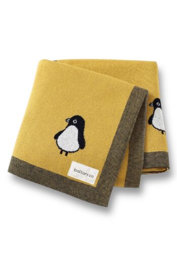Battani.Co Knitted Baby Blanket for Boys and Girls 90cm x 110cm