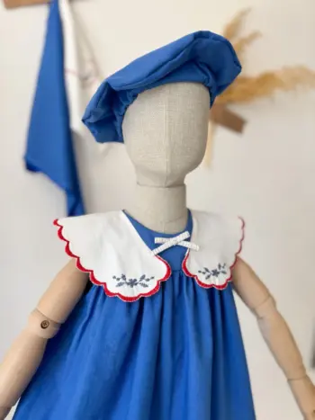 YULIA DRESS AZURE BLUE