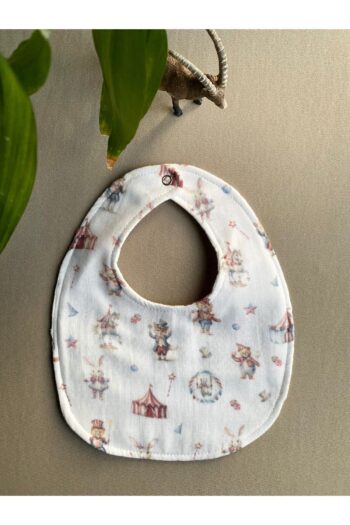 SNOWFLAKE Double-Sided Waterproof Circus Patterned Plain Muslin Bib