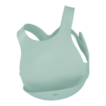 Silicone Baby Bib River Green