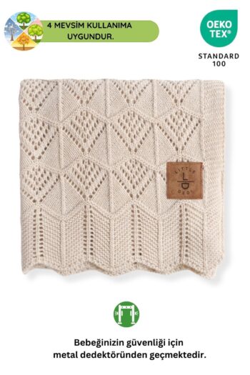 LITTLE DEDI Emily Baby Toddler Blanket Model Knitted Pattern Stone - 80x100