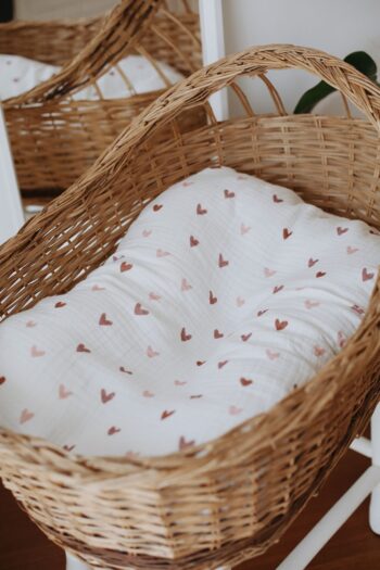 Heart 4 Cotton Muslin Blanket 95x95cm