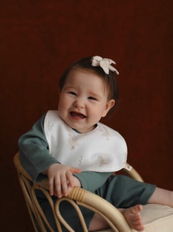 BABYBEK WHITE DUCK WATERPROOF BIB