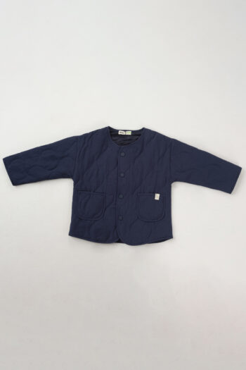 Quilted Navy Blue Coat