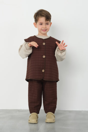 Oversized Vest Bitter Coffee
