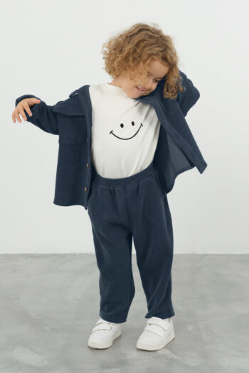 Velvet Pants Dark Denim Blue