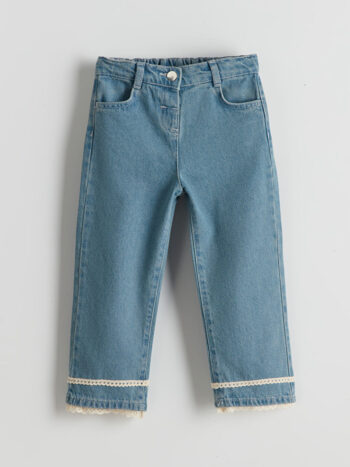 LCW Kids Blue Waistband Girlfriend Jeans for Girls