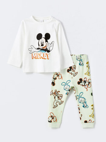 LCW Baby Mickey Mouse Print Baby Boy Pajama Set