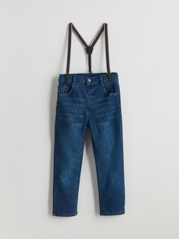 LCW Baby Indigo Suspender Boy's Jeans