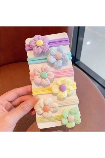 So Much Accessories Flower Model Soft Rubber Hair Tie Set Soft Pastel Colors