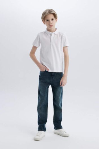 Boys' Straight Fit Plain Leg Jeans