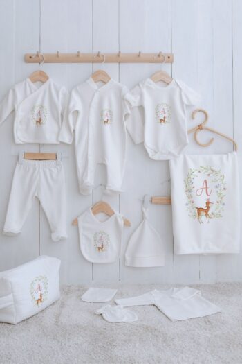 Tuğba Kuğu Organic 11-Piece Hospital Set - Little Deer Series - Letter A