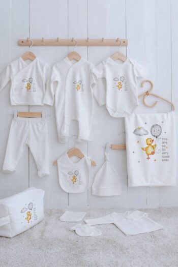 Tuğba Kuğu Organic 11-Piece Hospital Outfit - For Baby - Cute Duck