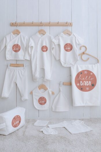Tuğba Kuğu Organic 11-Piece Hospital Exit Set - Pure Baby - Hello Baby