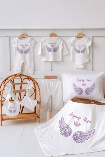 Lilabio 100% Organic Custom Named Summer Hospital Exit Angel Set of 10