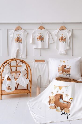 Lilabio 100% Organic Customized Summer Hospital Discharge Bear Set of 10