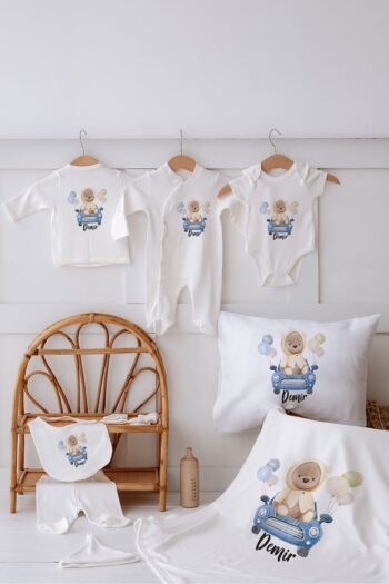 Lilabio 100% Organic Custom Name Hospital Set with 10 Bear Items