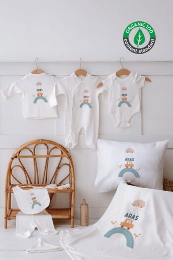 Lilabio %100 Organic Custom Name 10-Piece Hospital Departure Set