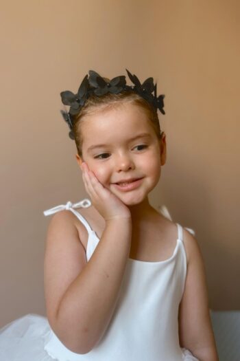 Black Butterfly Girl's Helen Tiara