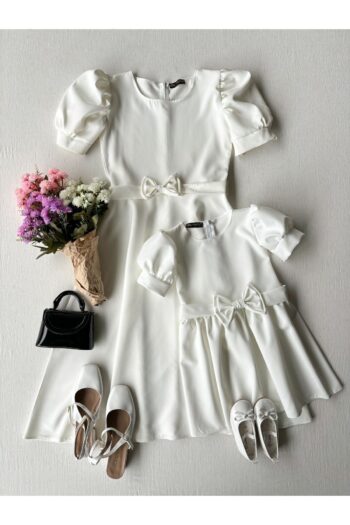 LITTLE BOUTIQUE White Watermelon Sleeve Crepe Midi A-line Mother-Daughter Combination (SOLD SEPARATELY)
