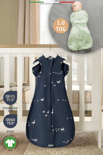 Elele EleleLife Baby Swaddle Sleep Bag 1 Tog Indigo Duck