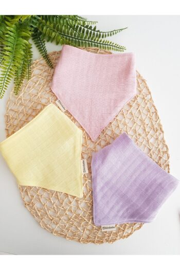 ilkimbebe 3-Piece 100% Organic Cotton Snap Double Layer Muslin Baby Bib, Drool Bib, Feeding Bib