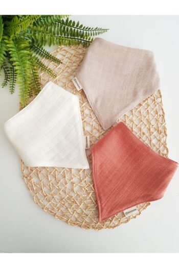 ilkimbebe 3-Piece 100% Organic Cotton Snap Double Layer Muslin Baby Bib, Drool Bib, Feeding Bib