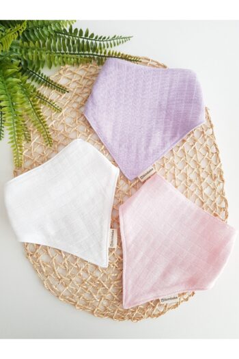 ilkimbebe 3-piece 100% Organic Cotton Snap Double Layer Muslin Baby Bib, Drool Bib, Feeding Bib