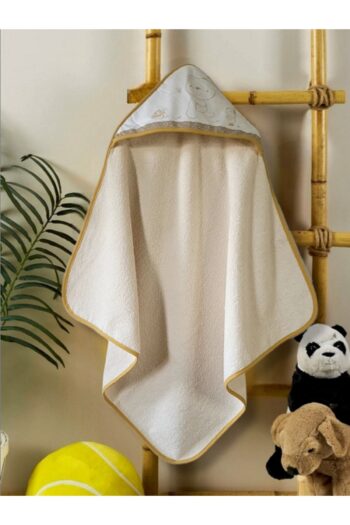 Alpar Textiles Soft Cotton Baby Bath Towel Wrap 75*75 cm Cream/Bear