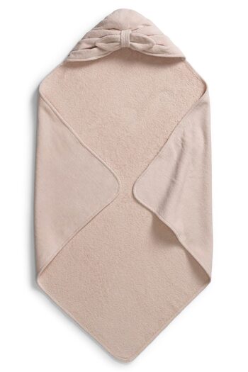 Alpar Textiles OUTLET 100% Cotton Soft Baby Bath Wrap Towel for Newborn Boys and Girls with Ribbon / Powder Pink