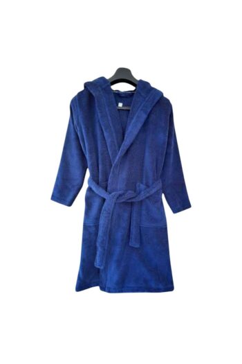 PAMUK HANIM OUTLET EXPORT - Cotton Soft Unisex Boys-Girls Kids Towel Bathrobe / Navy Blue