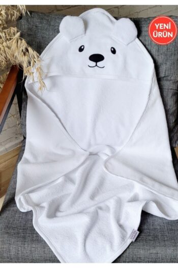 Alpar Textile Cotton Soft Baby Boy/Girl Newborn Bath Towel Wrap White / Polar Bear